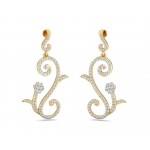 Fleur Long Brilliant Diamond Earrings