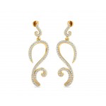 Farrah Long Diamond Earrings