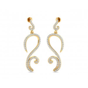 Farrah Long Diamond Earrings