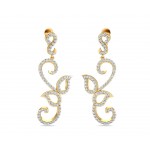 Flor Long diamond Earrings