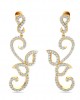 Flor Long diamond Earrings