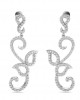 Flor Long diamond Earrings