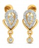 Penne Diamond Earrings in Gold