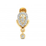 Penne Diamond Earrings in Gold
