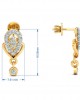 Penne Diamond Earrings in Gold