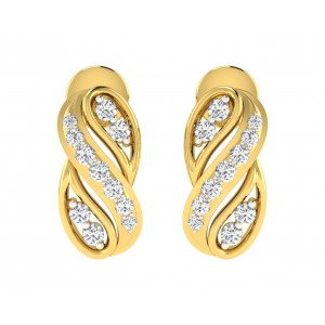 Celina Diamond Earrings in Gold