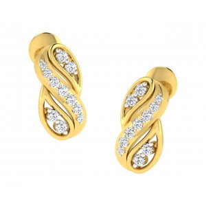Celina Diamond Earrings in Gold