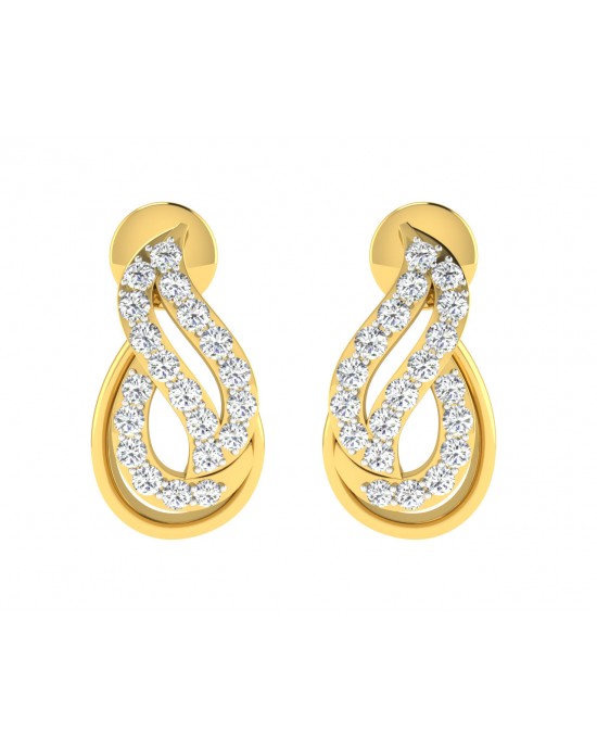 Caylin Diamond Earrings In Gold