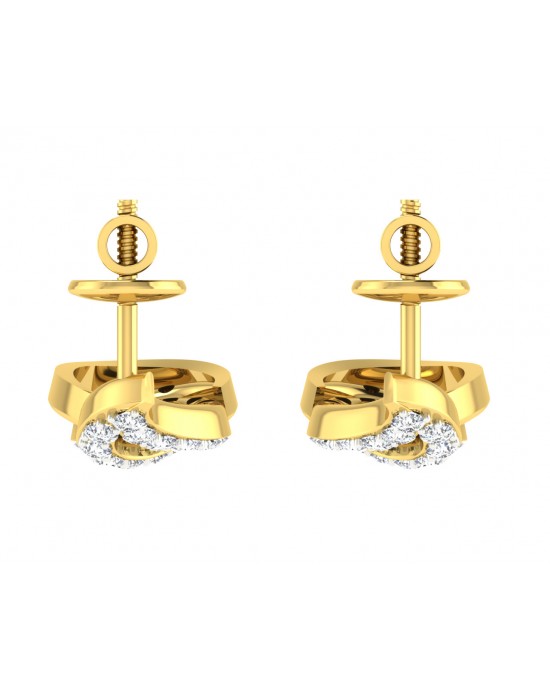 Caylin Diamond Earrings In Gold