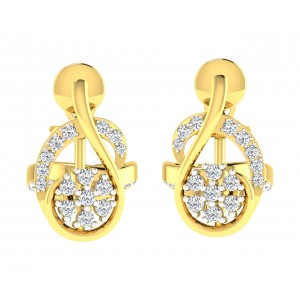 Leba Diamond Earrings In Gold