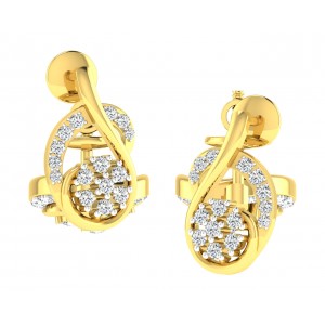 Leba Diamond Earrings In Gold