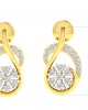 Leba Diamond Earrings In Gold