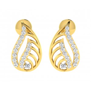 Leza Diamond Earrings in Gold