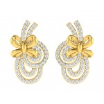 Hali Diamond Earrings in Gold