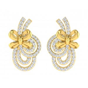 Hali Diamond Earrings in Gold