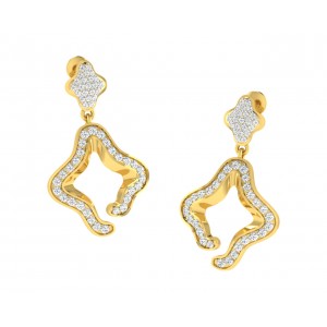 Ilsa Diamond Earrings in Gold