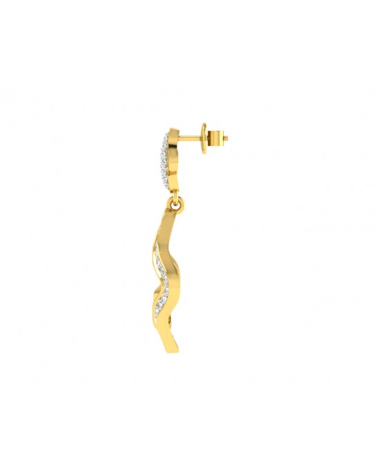 Ilsa Diamond Earrings in Gold