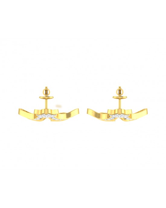 Ilsa Diamond Earrings in Gold