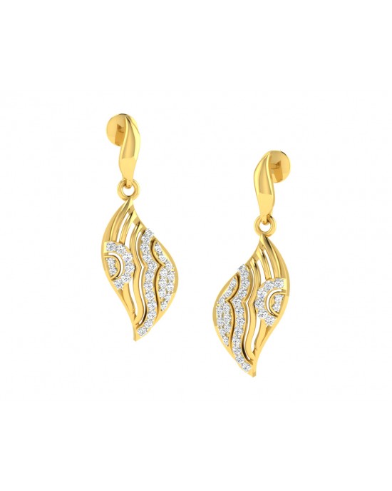 Ivanka Diamond Earrings in Gold