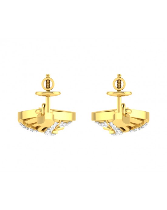 Ivanka Diamond Earrings in Gold