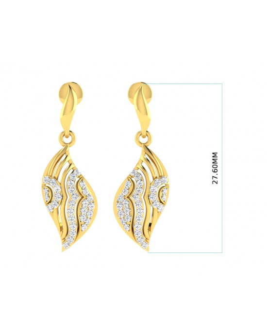 Ivanka Diamond Earrings in Gold