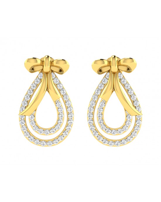 Iriana Diamond Earrings in Gold