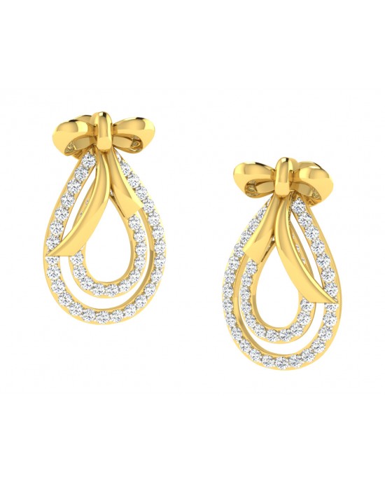 Iriana Diamond Earrings in Gold