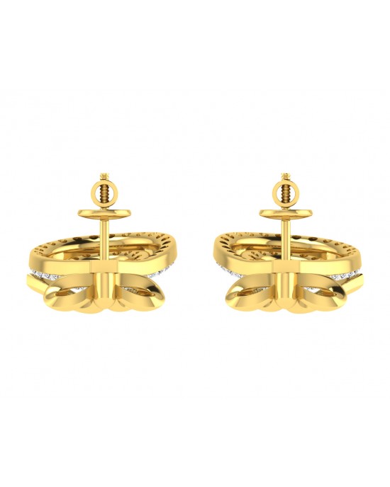 Iriana Diamond Earrings in Gold