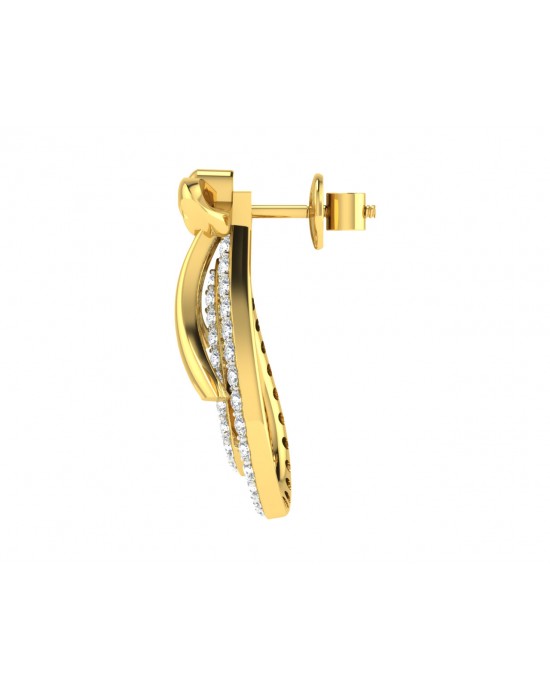 Iriana Diamond Earrings in Gold