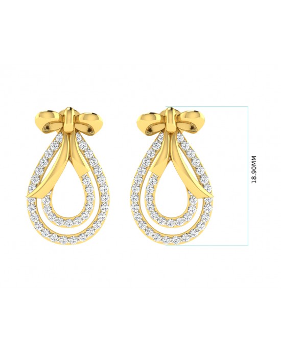 Iriana Diamond Earrings in Gold