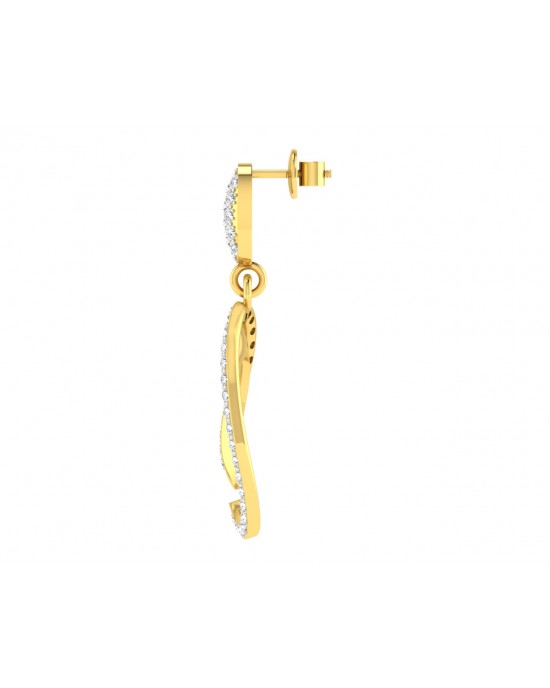 Eeva Diamond Earrings in Gold 