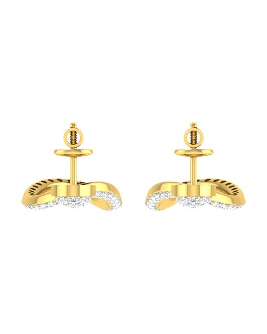 Eeva Diamond Earrings in Gold 