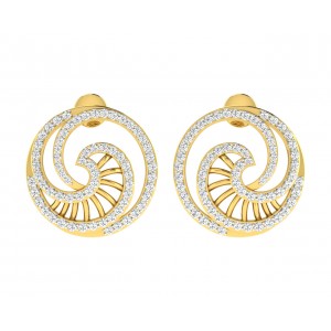 Emel Diamond Earrings in Gold