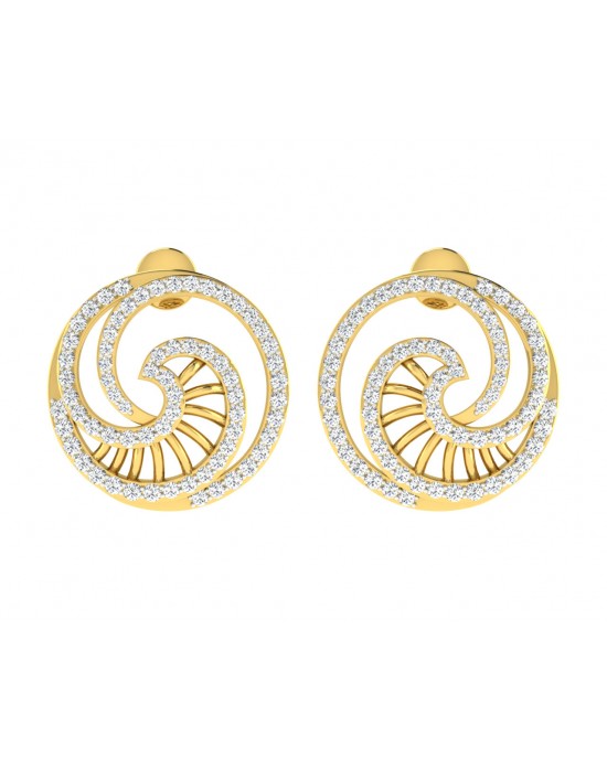 Emel Diamond Earrings in Gold