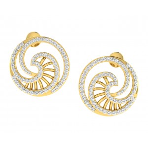 Emel Diamond Earrings in Gold