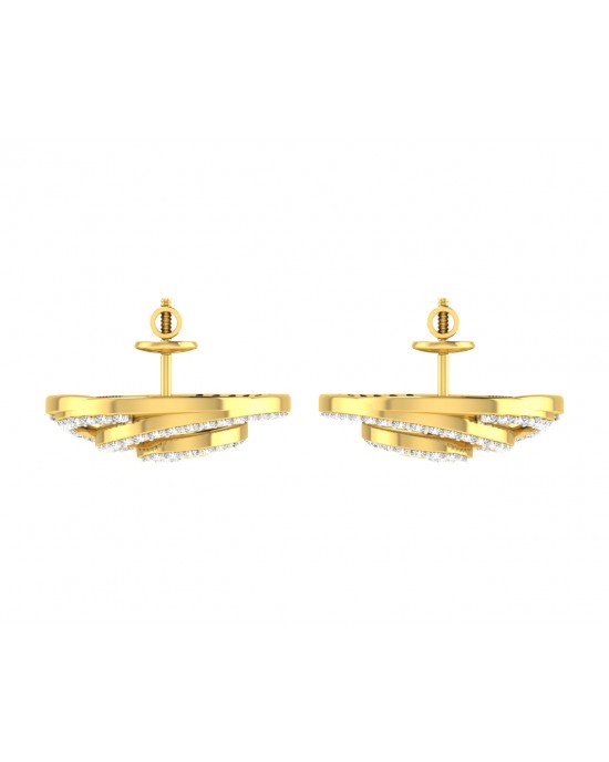 Emel Diamond Earrings in Gold