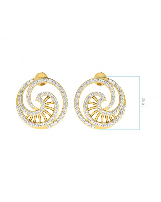 Emel Diamond Earrings in Gold