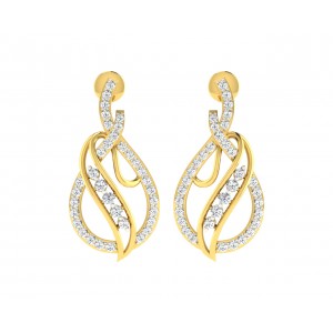 Eliza Diamond Earrings in Gold