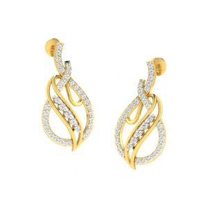 Eliza Diamond Earrings in Gold