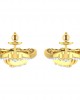 Lyra Diamond Earrings in Gold