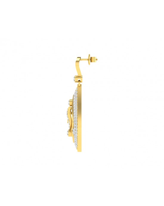 Nomi Diamond Earrings in Gold