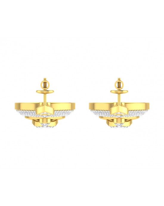 Nomi Diamond Earrings in Gold