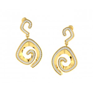 Faren Diamond Earrings in Gold