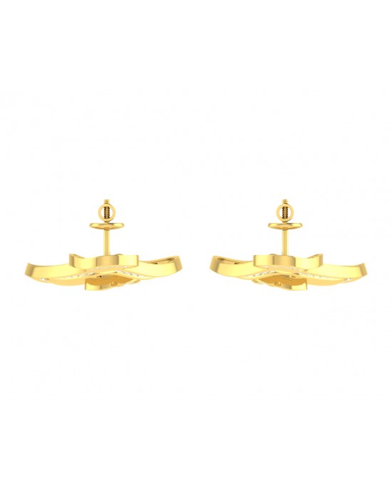 Faren Diamond Earrings in Gold