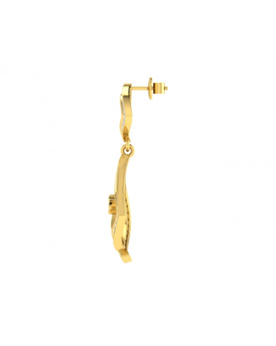 Faren Diamond Earrings in Gold