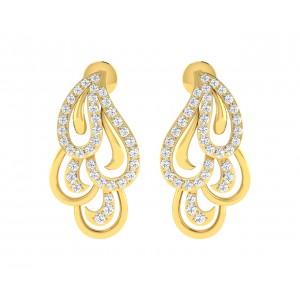 Pamela Diamond Earrings in Gold