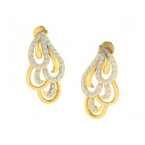 Pamela Diamond Earrings in Gold