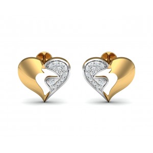 Pana Diamond Heart Earrings 
