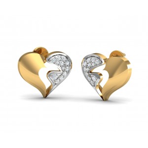 Pana Diamond Heart Earrings 