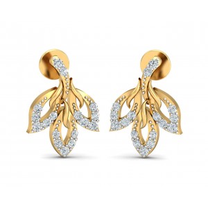 Gwen Diamond Gold Earrings